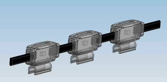 RGB Pebble Light mit Clip